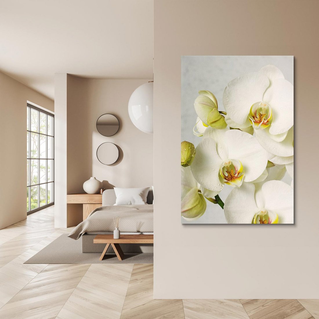Obraz na płótnie 80x120 - Elegancka uroda orchidei - orchidea, kwiaty