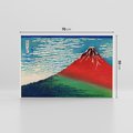Obraz na płótnie 70x50 - "Fine Wind, Clear Morning" Katsushiki Hokusai - Reprodukcja - reprodukcja, obraz na płótnie