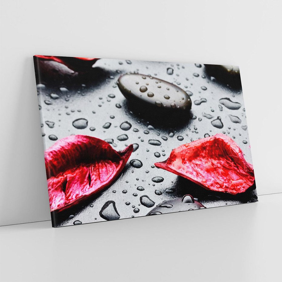 Obraz na płótnie 120x80 - Spa wśród Natury - spa, kamienie