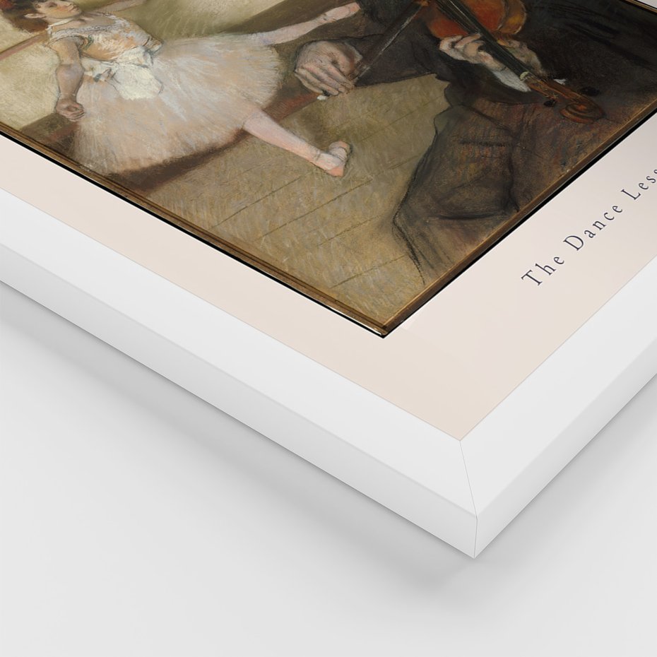 Zestaw obrazy w ramie 50x70 galeria - Degas, impresjonizm, baletnice - rama biała