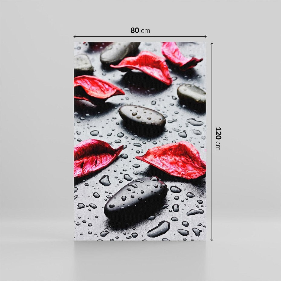 Obraz na płótnie 80x120 - Spa wśród Natury - spa, kamienie