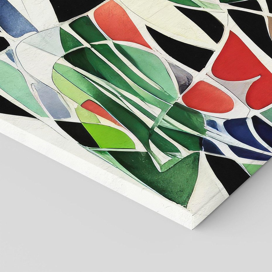 Obraz na płótnie 100x70 - Taniec Plam i Kształtów - abstrakcyjny akwarelowy obraz, plamy