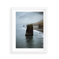 Plakat w ramie 40x50 - Mistyczna Aura - morze, mgła - rama biała