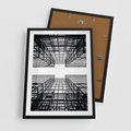 Plakat w ramie 50x70 - Czar i Wielkość - wieżowce, architektura - rama czarna