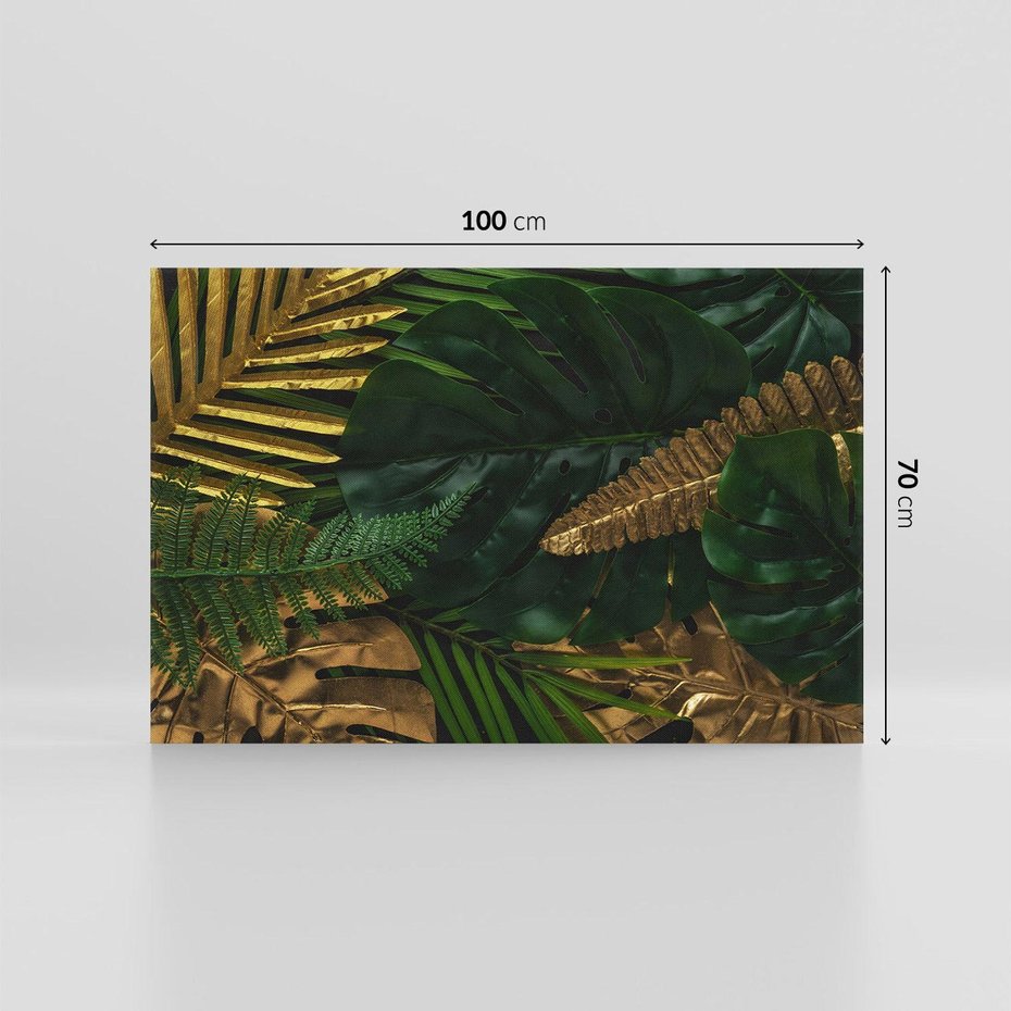 Obraz na płótnie 100x70 - Monstera Liście Kwiat - monstera, liście