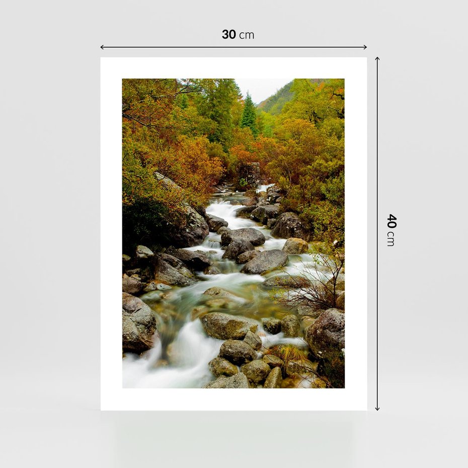 Plakat bez ramy 30x40 - Śpiew Strumienia - strumień, górski