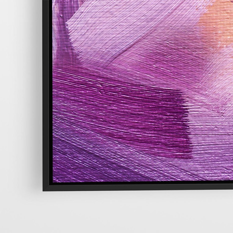 Obraz w ramie 50x50 - Abstrakcyjna gra kolorów - abstrakcja, akwarela - rama czarna