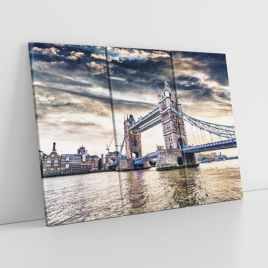 Obraz na płótnie 120x80 - Ikona Londynu - Londyn, most