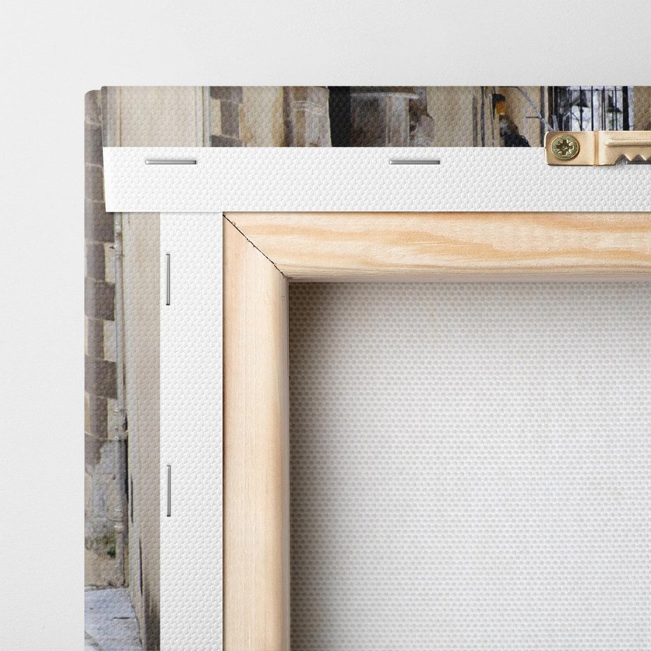 Obraz na płótnie 50x70 - Uroki Włoskiej Uliczki - włoska, uliczka