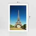 Plakat bez ramy 21x30 - Ikoniczny symbol miasta - wieża, Eiffla