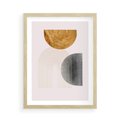 Plakat w ramie 50x70 - Nowoczesna Sztuka Geometrii - nowoczesna sztuka, modern - rama drewno