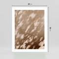 Plakat bez ramy 40x50 - Abstrakcyjna Kompozycja: Cień na Ścianie - cień na ścianie, beżowe kolory