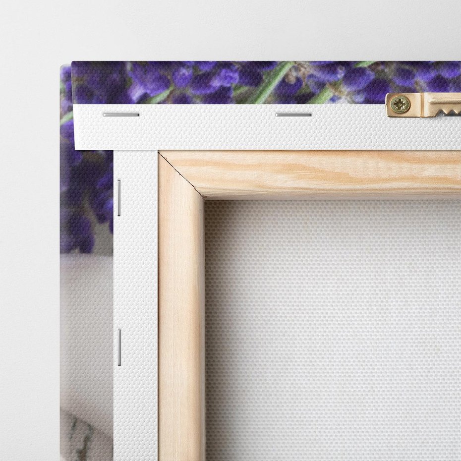 Obraz na płótnie 90x30 - relaks z aromatem - lawenda, spa