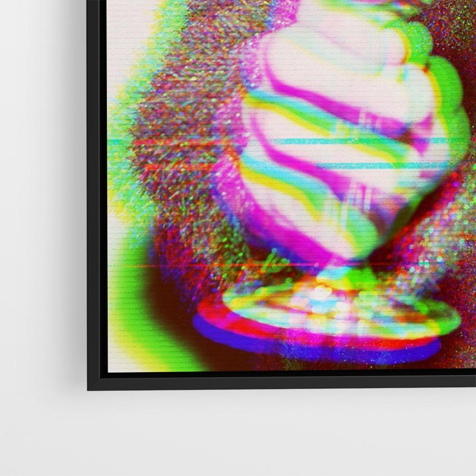 Obraz w ramie 70x50 - Zakochani na Kliszy - zdjecie, stara prześwietlona klisza - rama czarna