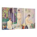 Obraz na płótnie 120x80 - "Modelki" (ok. 1886–1888) Georges Seurat - Reprodukcja - reprodukcja, obraz na płótnie