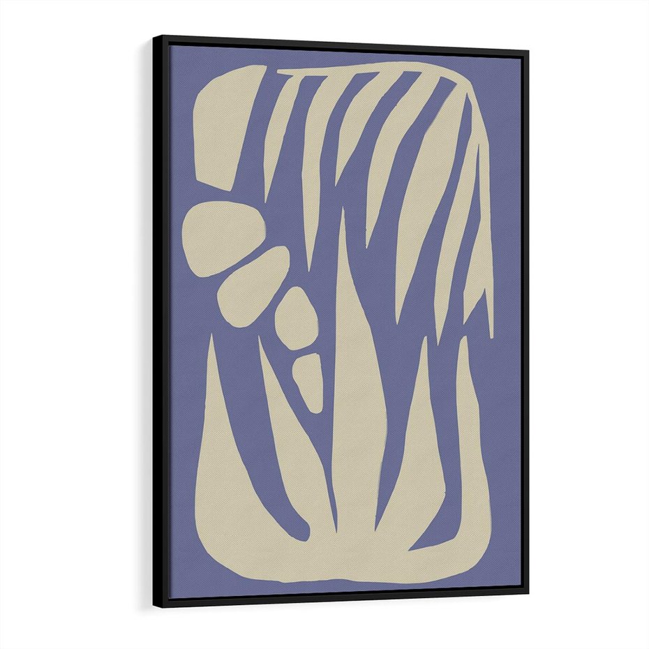 Obraz w ramie 50x70 - Kształty Niewidzialnych Granic - abstrakcyjna sztuka, skandynawski styl - rama czarna