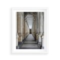 Plakat w ramie 40x50 - Uroki Kolumn - kolumny, architektura - rama biała