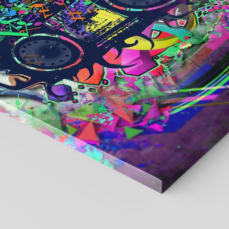 Obraz na płótnie 70x100 - Harmonia Muzyki - grafika, muzyka