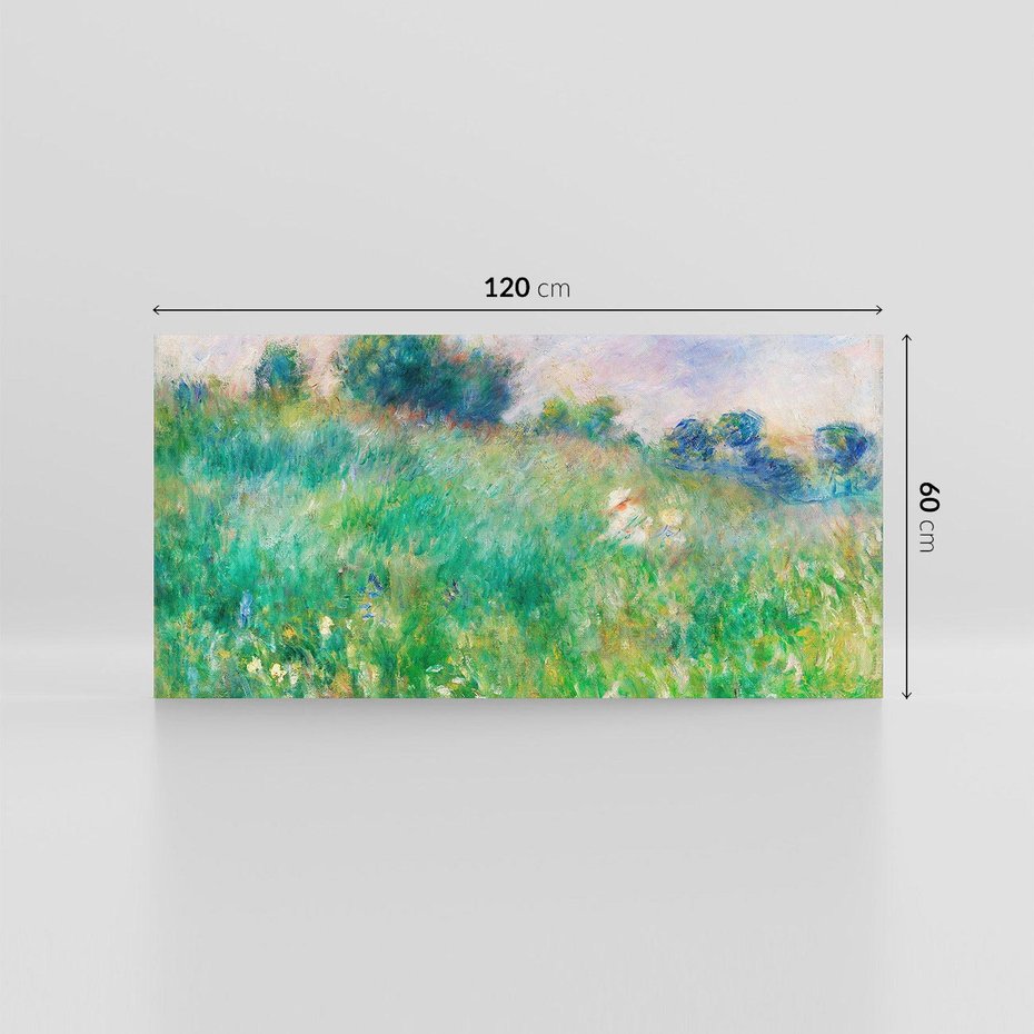 Obraz na płótnie 120x60 - "Łąka (La Prairie)" (1880) Pierre-Auguste Renoir - Reprodukcja - reprodukcja, obraz na płótnie