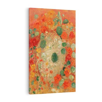 Obraz na płótnie 80x120 - "Nasturcje" (1905) Odilon Redon - Reprodukcja - reprodukcja, obraz na płótnie