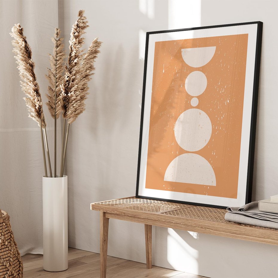 Plakat bez ramy 40x50 - Podróżne Echa - mid century styl, nowoczesna grafika