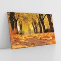 Obraz na płótnie 120x80 - Jesień, Liście, Park - Kolorowa Symfonia - jesień, liście