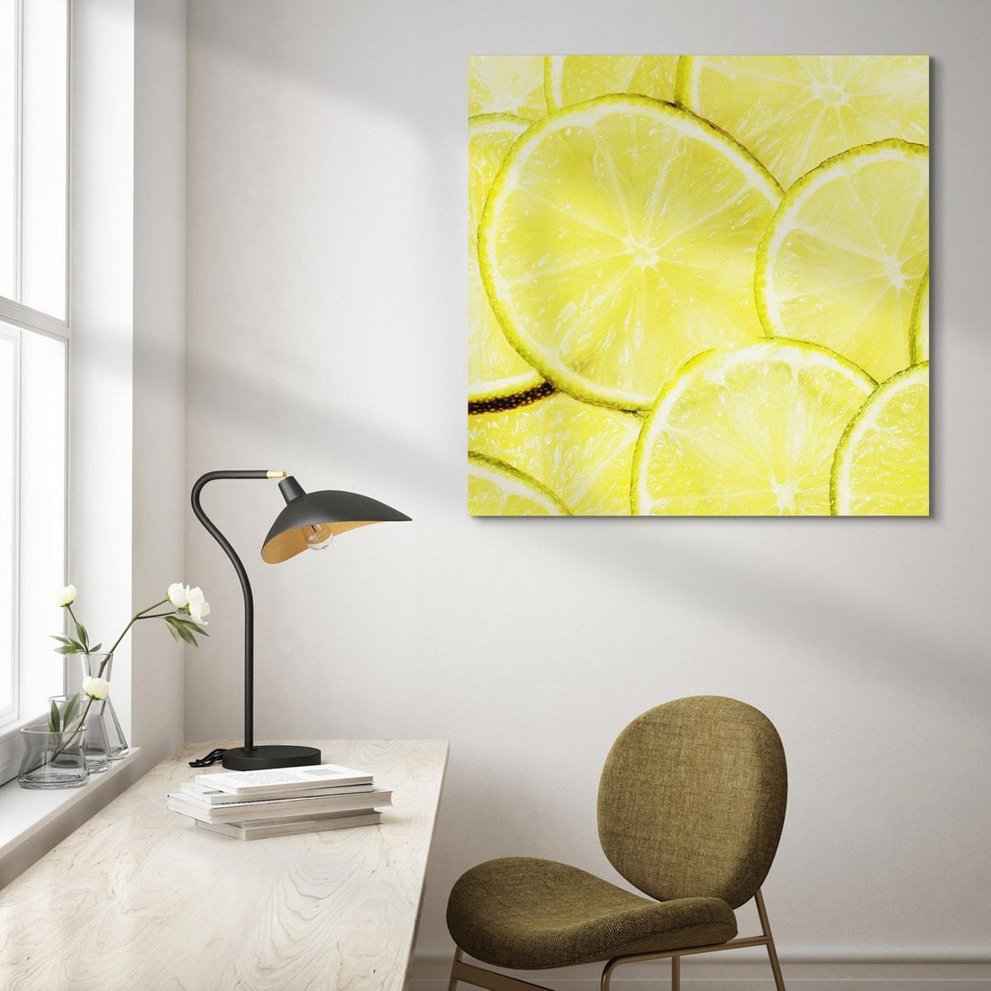 Obraz na płótnie 50x50 - Cytryny, Limonki - Owocowa Świeżość - cytryny, limonki