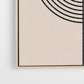 Obraz w ramie 50x70 - Puls Abstrakcji - abstrakcyjne linie, geometria - rama drewno