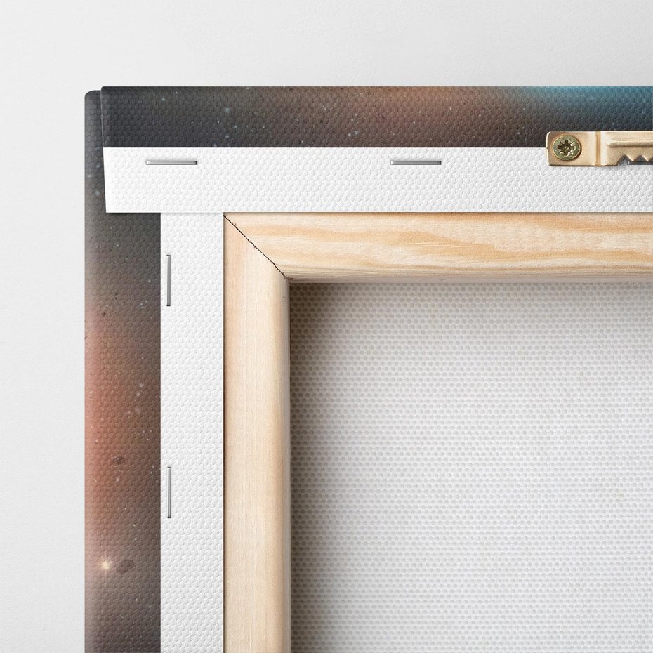 Obraz na płótnie 100x70 - Nieznane przestrzenie - planeta, kosmos