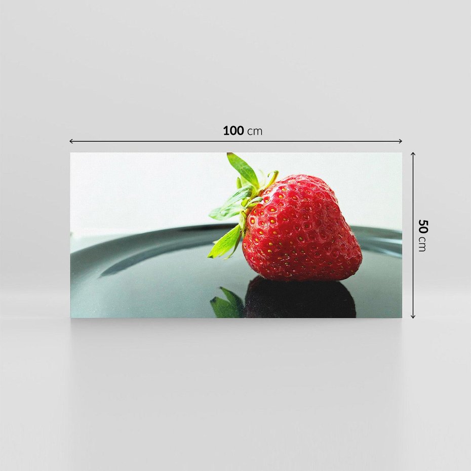 Obraz na płótnie 100x50 - Truskawka Słodki Nurt - truskawka, owoce