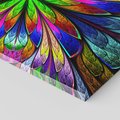 Obraz na płótnie 80x120 - Witrażowa magia na płótnie - witraż, sztuka