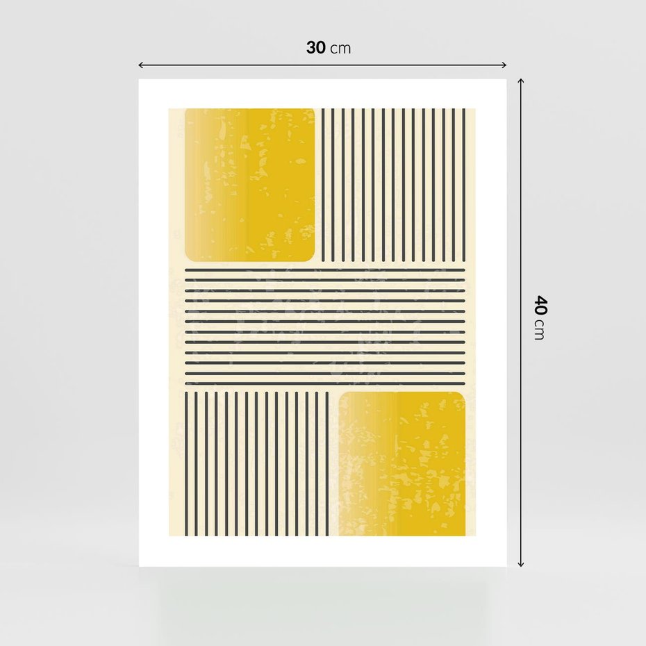 Plakat bez ramy 30x40 - Geometria w Ruchu - geometria, proste linie