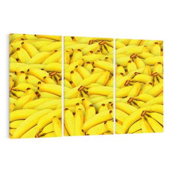 Obraz na płótnie 120x80 - Banany Owocowy Uśmiech - banany, owoce