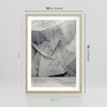 Plakat w ramie 50x70 - Architektura w trójwymiarowym wymiarze - architektura, 3D - rama drewno
