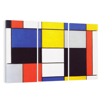 Obraz na płótnie 120x80 - Kompozycja A (1920), Piet Mondrian - Reprodukcja - reprodukcja, obraz na płótnie