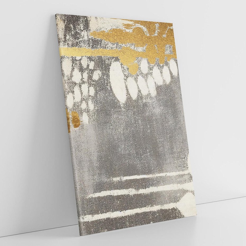 Obraz na płótnie 80x120 - Malowane impresje zmysłów - abstrakcyjne plamy, linie