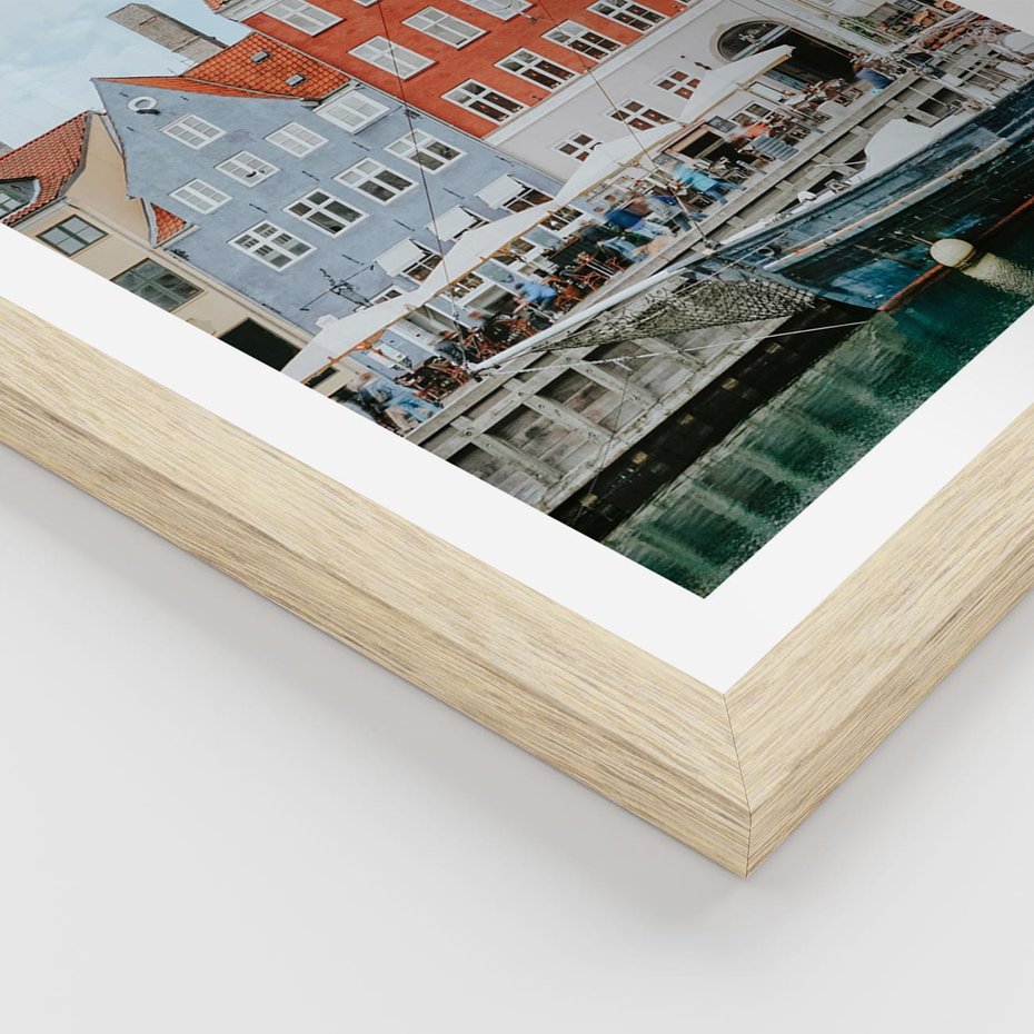 Plakat w ramie 30x40 - Miejska Dynamika - Dania, Kopehaga - rama drewno