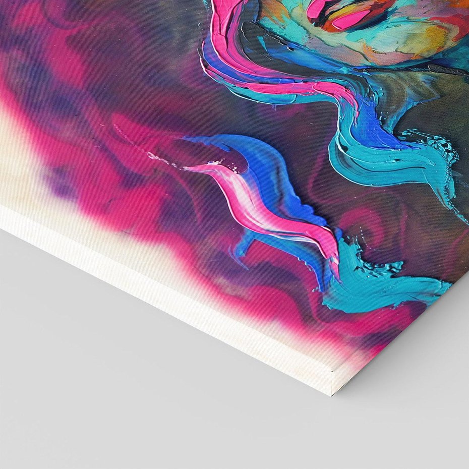 Obraz na płótnie 100x70 - Bujna Ekspresja - grafika komputerowa, przypomina obraz olejny