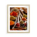 Plakat w ramie 40x50 - Smakowite Aromaty - przyprawy, kuchnia - rama drewno