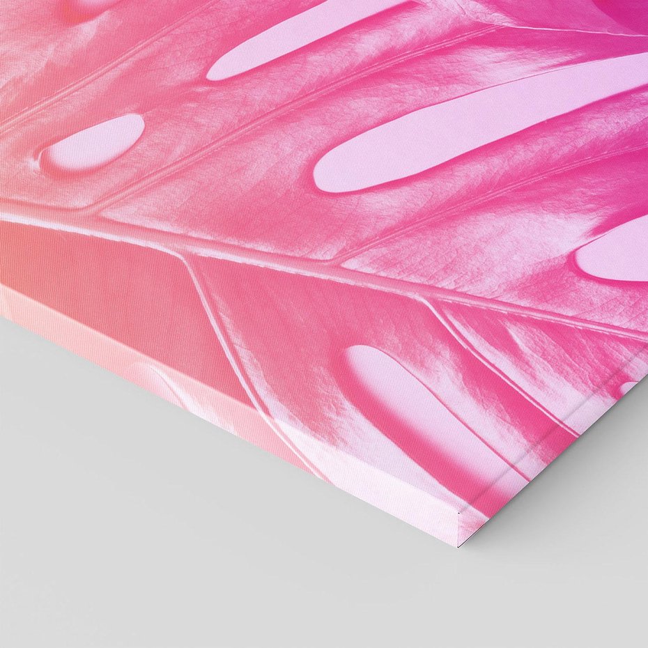 Obraz na płótnie 100x70 - Monstera Kwiaty Liście - monstera, kwiaty