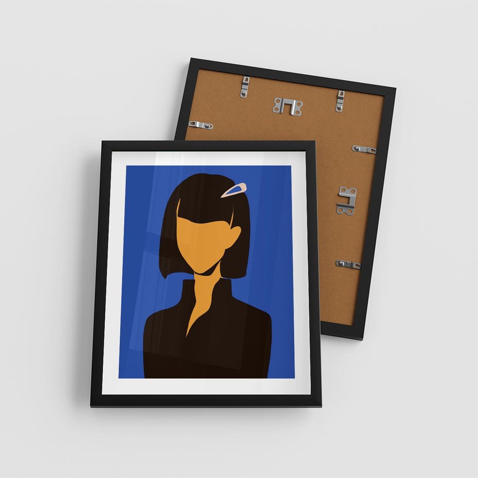 Plakat w ramie 40x50 - Energetyczne Zestawienie - sztuka nowoczesna, plakat - rama czarna