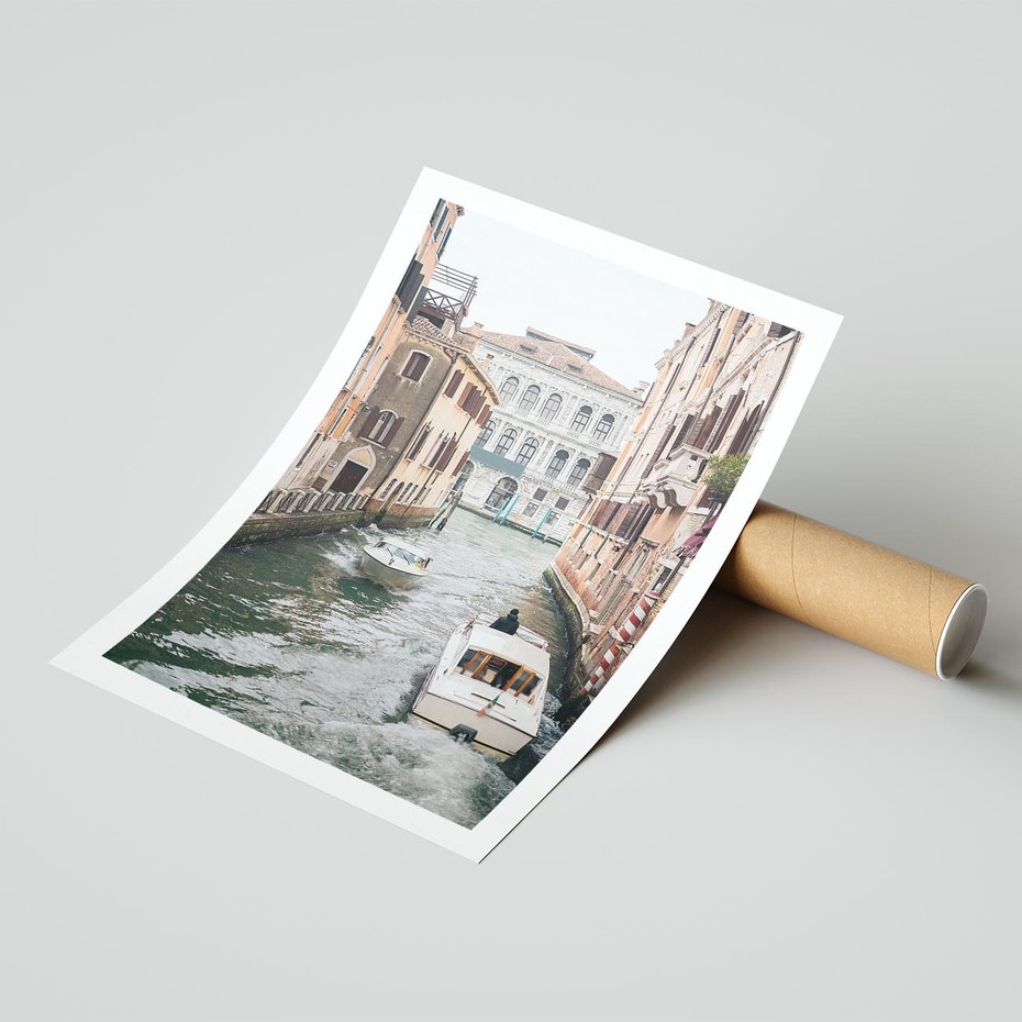 Plakat bez ramy 50x70 - Wenecja na Twojej Ścianie - wenecja, kanały