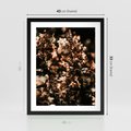 Plakat w ramie 40x50 - Sucha Kompozycja Kwiatów - suche kwiaty hortensji - rama czarna