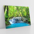 Obraz na płótnie 120x80 - Tajemniczy wodospad w tajskim lesie - Tajlandia, wodospad