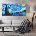 Obraz na płótnie 120x60 - "Gwiaździsta noc" (1889) Vincent van Gogh - Reprodukcja - reprodukcja, obraz na płótnie