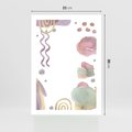 Plakat bez ramy 21x30 - Pastelowe Wnętrza Emocji - abstrakcyjny palakt, akwarelowe plamy