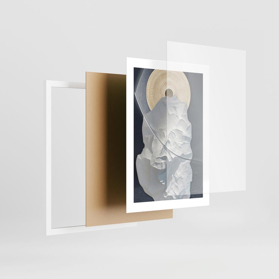 Plakat w ramie 30x40 - Wyraz Twojej Wyjątkowości - sztuka, nowoczesna - rama biała