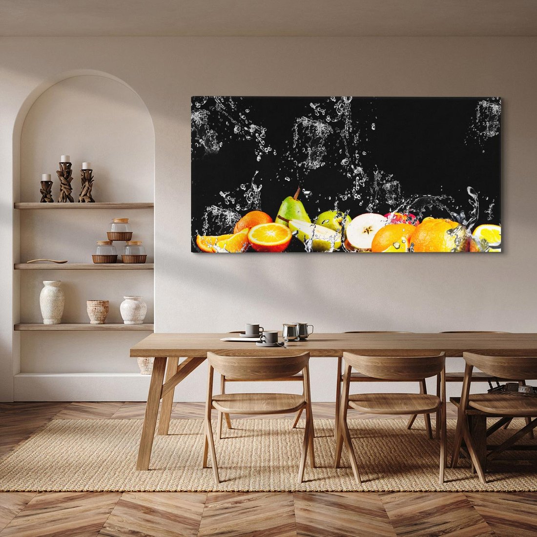 Obraz na płótnie 140x70 - Owoce w Restauracji - owoce, kuchnia