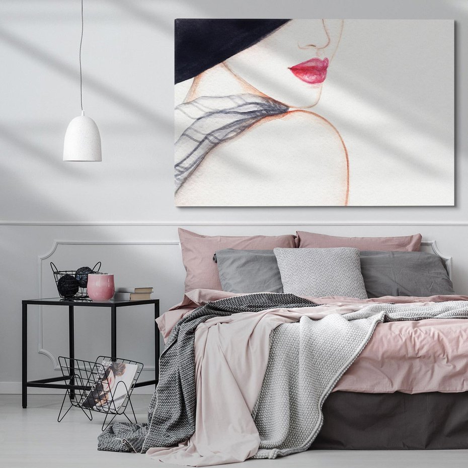 Obraz na płótnie 120x80 - Stylowa Ekspresja - kobieta, moda