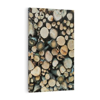 Obraz na płótnie 50x70 - Bliskość Natury - drewno, las